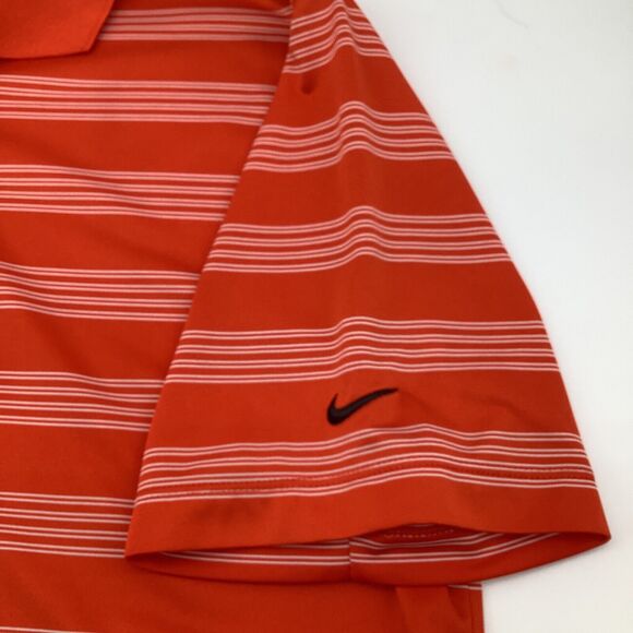 Nike Golf Tour Performance Mens Short Sleeve Golf Polo Orange Size Medium - Picture 5 of 7